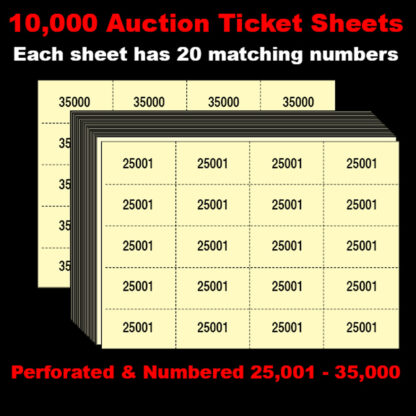 10k 20 bid nos yellow 416x416 - Auction Tickets 10,000 sheets numbered 25,001-35,000 -  just $349