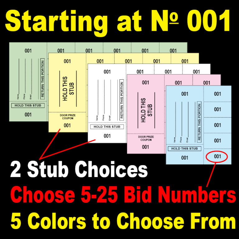 Cheap Chinese Auction Tickets